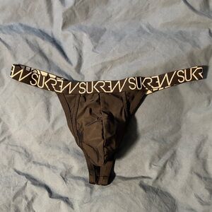 Men's Black Thong